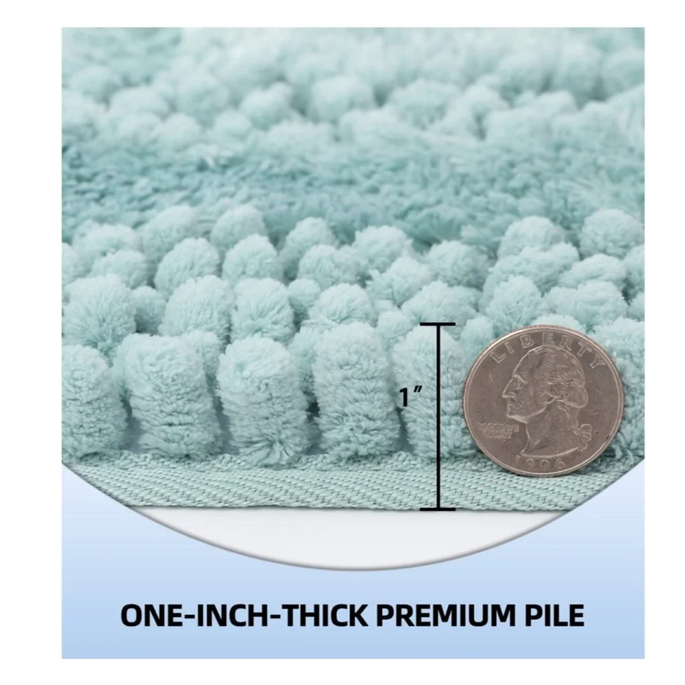 NEW Luxury Chenille Shaggy Non-Slip Bathroom Rug 24